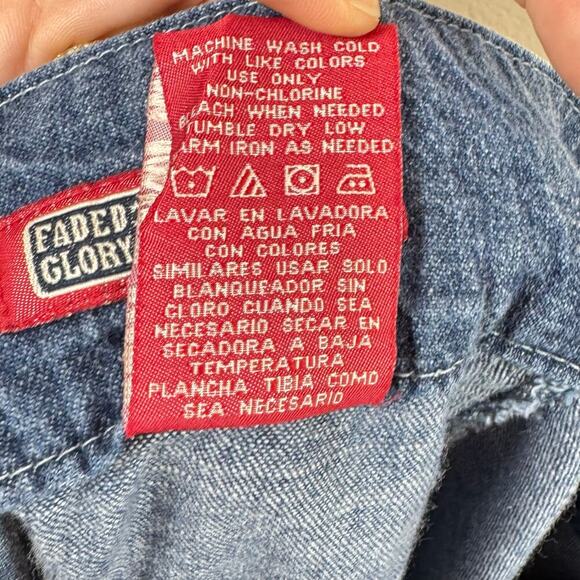 VTG Y2K 90s Women’s Denim Cargo Mini Skirt Plus Size 18 Festival - Picture 7 of 8